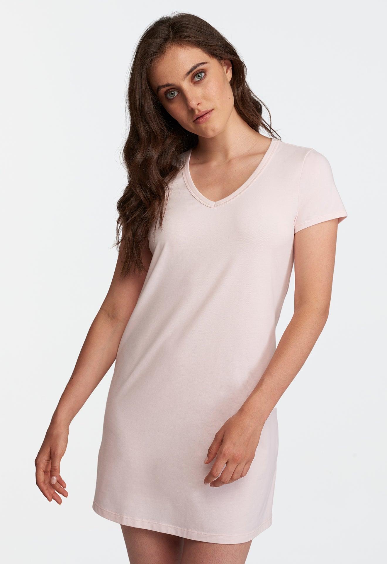 V Neck Sleep Shirt | Women's Sleep Shirt | Lusomé Sleepwear USA