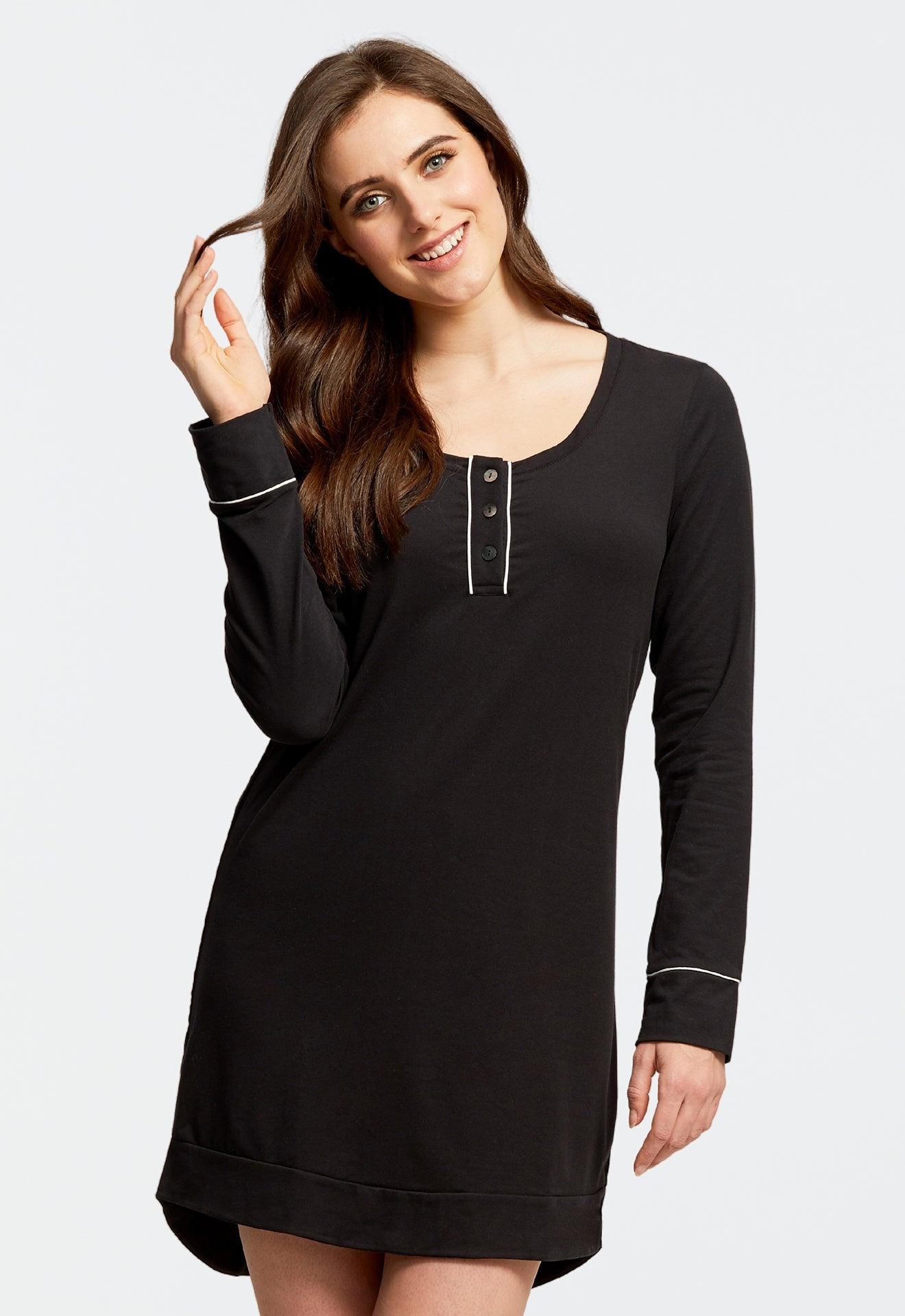 Long Sleeve Sleep Shirt | Long Sleeve Shirt | Lusomé Sleepwear USA