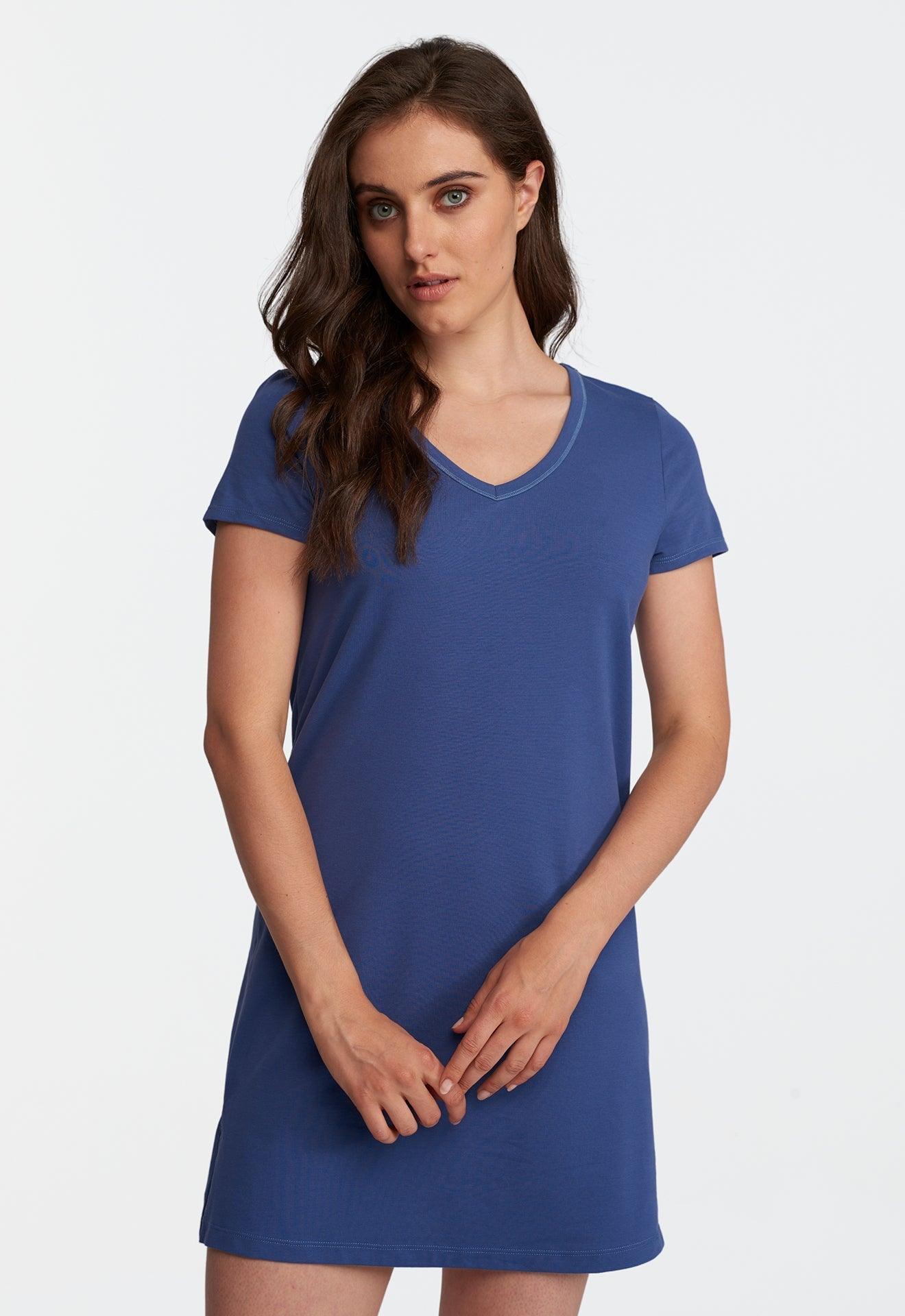 V Neck Sleep Shirt | Women's Sleep Shirt | Lusomé Sleepwear USA