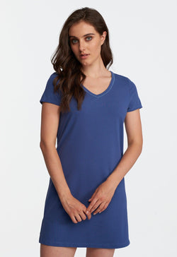V Neck Sleep Shirt | Women's Sleep Shirt | Lusomé Sleepwear USA