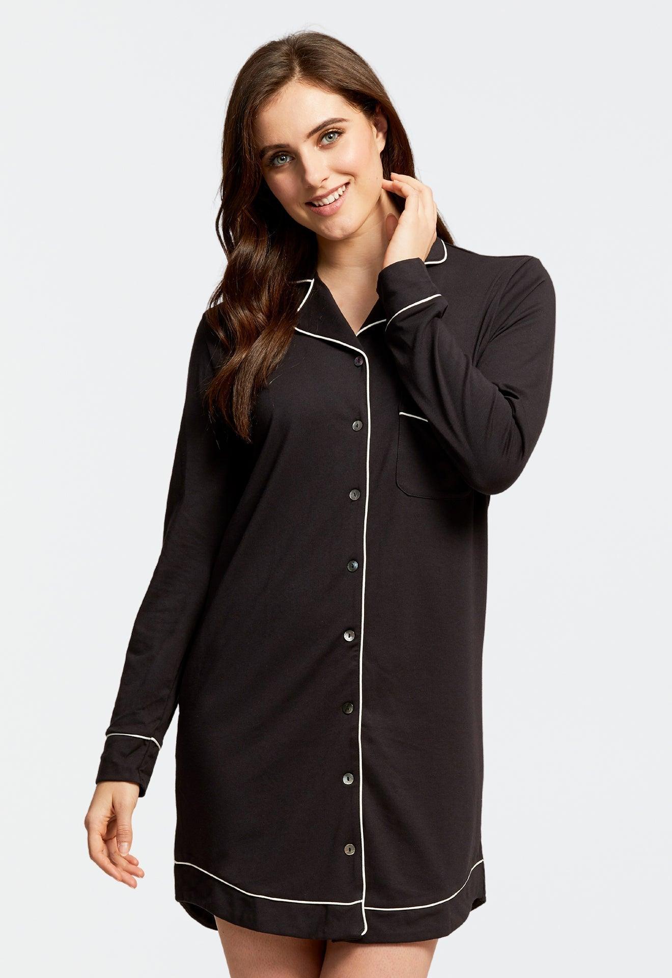 Button Down Sleep Shirt | Women's Sleep Shirt | Lusomé Sleepwear USA