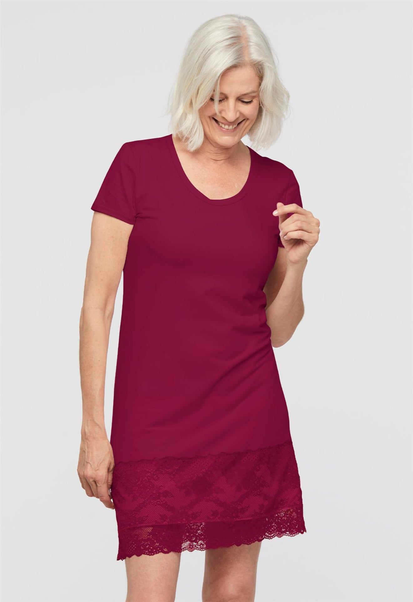 Short Sleeve Nightie | Short Sleeve Night Dress | Lusomé Sleepwear USA
