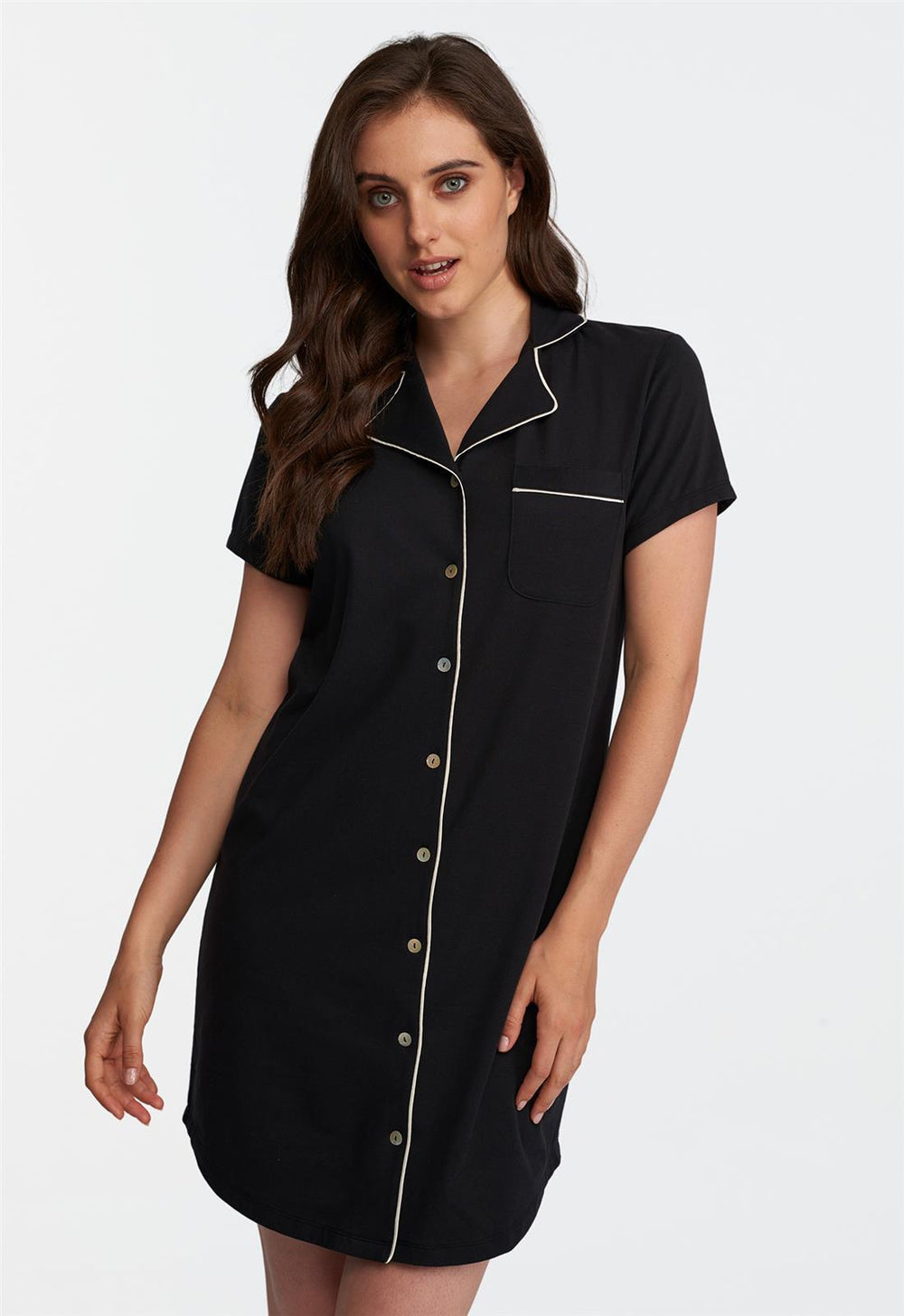 Button Up Sleep Shirt | Button Up Night Shirt | Lusomé Sleepwear USA